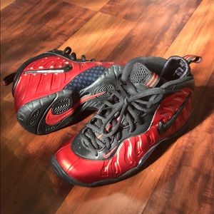 Red/Black Nike Foamposite Boys